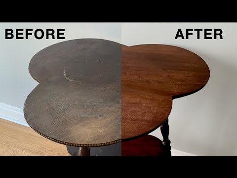 Refinishing a Vintage Table with French Polish - a Fixing Furniture Restoration Project