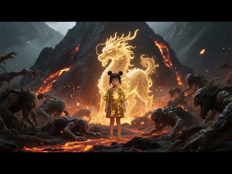 A five-year-old cutie descends the mountain to fight evil—villains cry in fear at the sight of her!