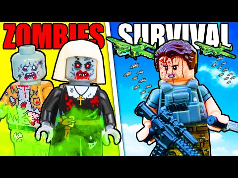 I Simulate LEGO US ARMY Zombie Survival...