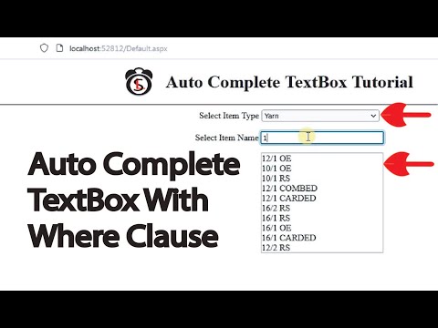 Autocomplete Textbox in Asp.net c# with Where Clause