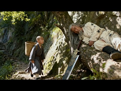 Kung fu film! The bullied sweeping monk meets a hermit, learns supreme arts, becomes No.1 expert!
