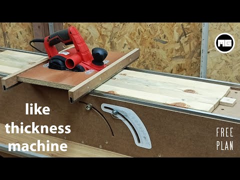 A Perfect Hand Planer Bench - Homemade Thickness Machine