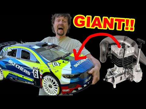 Worlds Biggest RC Rally Drift car gets Race engine