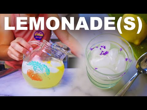 Lemonade, six slightly different ways