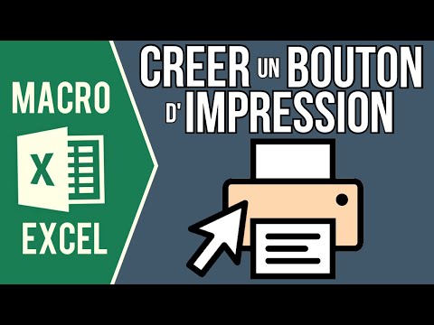 EXCEL - CRÉER UN BOUTON D'IMPRESSION (Impression en 1 clic, aperçu avant impression..)