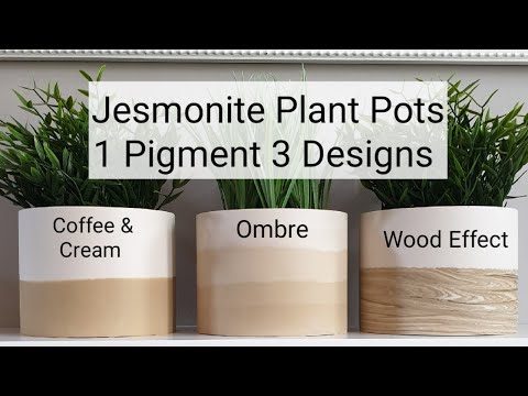 Jesmonite Plant Pots: Ombre effect and more