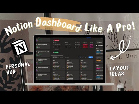 Build a Beautiful & Functional Notion Personal Dashboard Like A Pro!