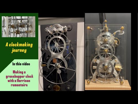 How I made a Harrison single pivot grasshopper clock with remontoire in a basic home workshop.