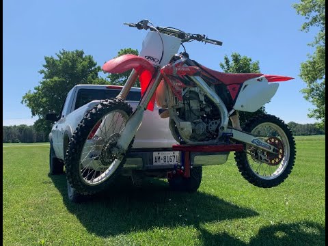 Building a easy dirtbike hitch carrier