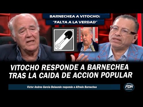 VITOCHO RESPONDE A ALFREDO BARNECHEA POR LA CAIDA DE ACCION POPULAR: SOLO SE INCRIMINA