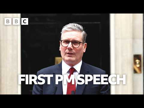 Keir Starmer speaks for first time as new Prime Minister | UK General Election - BBC