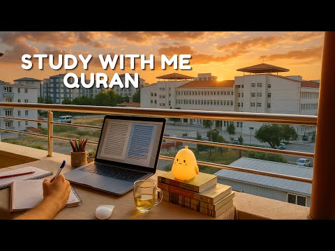 3-Hour Study With Me | Quran recitation | Study with me quran | pomodoro 50/10 | Study With Anwar
