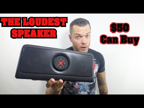 Loudest Bluetooth Speaker | Best Portable Speaker for $50 2016! Bass Heavy