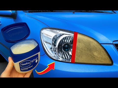 Restore Old Headlights to BRAND NEW Using Vaseline! Genius Trick Millions Don’t Know 😱