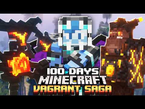 I Survived 100 Days in the VAGRANT SAGA RPG in Minecraft