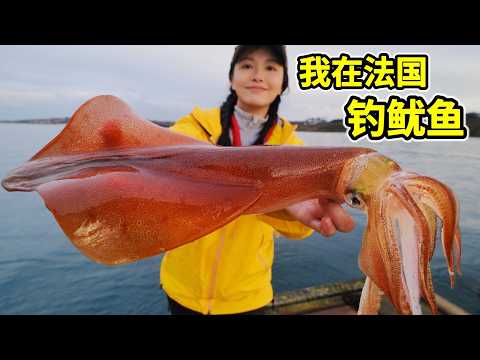 Squid Fishing in France: A 3-Day Hunt for Scarlet Rocket Squid,Delicious Stir-Fried with Spicy Sauce