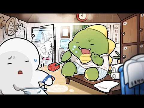 The story of talking in a public bathhouse