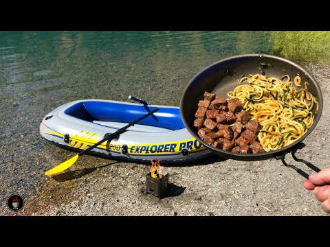 Delicious Meal Cooked On Firebox Stove -Paddling A Secluded Mountain Lake