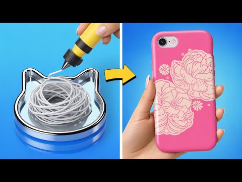 COLORFUL PHONE MAKEOVER 🎨📱 Easy DIY Ideas And 3D Pen Crafts by 123 GO! Planet