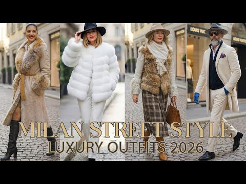 ITALIAN WINTER FASHION IN MILAN 2026 ✨ A STREET STYLE DEFINED BY ELEGANCE, AND LUXURY