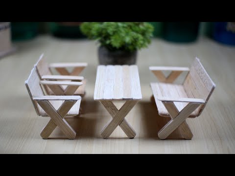 Creative idea!! How to make a lawn chair out of ice cream sticks