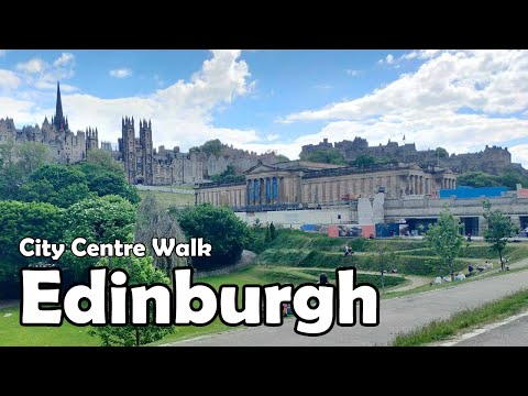 Edinburgh City Centre Walk【4K】| Let's Walk 2021