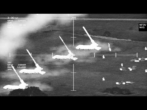 Drone footage shows ambush on Russian Artillery Units | Entire Units destroyed | ARMA 3: Milsim