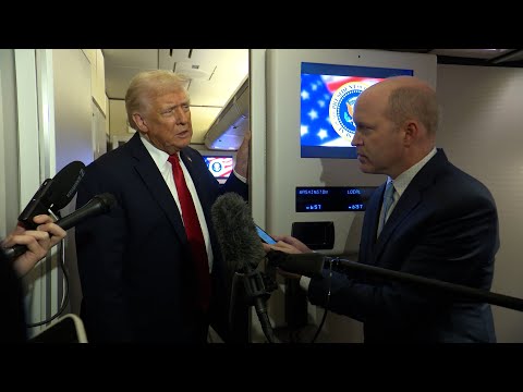 President Trump Gaggles with Press on Air Force One, Nov. 25, 2025