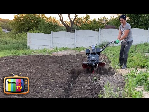 How to plough a garden with a walk-behind tractor