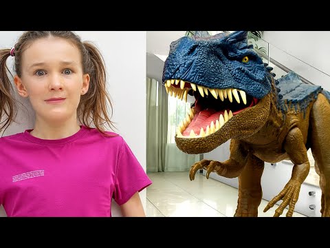 Dinosaur Stories for Kids 🦖🏠 | Dinosaur Toys Come Alive at Home!