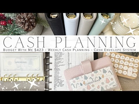 Budget With Me $416 Weekly Cash Planning & Happy Mail | Cash Envelope System | Sinking Funds Savings