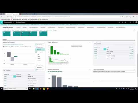Microsoft Dynamics 365 Business Central Demo | Tensoft