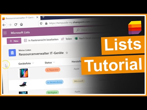 Microsoft Lists Tutorial (deutsch)