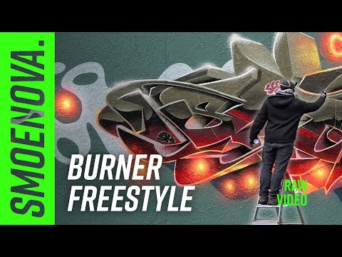 Painting Graffiti in my Backyard (Full RAW Process w. helpful voice over)