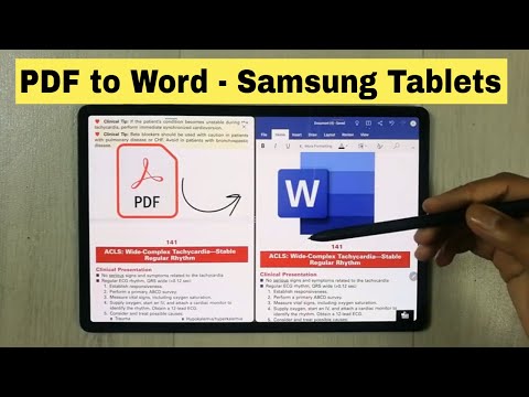 How to Convert PDF Into Word In Samsung Tablets - (Tab S8 Plus)