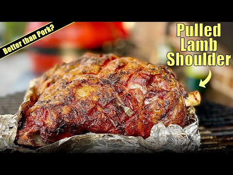 Smoked & pulled LAMB shoulder on the Kamado Joe is BETTER than pulled pork?