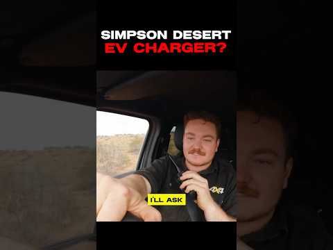 EV Charger in the DESERT? #4x4australia #offroad #byd #simpsondesert