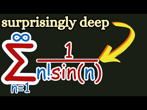 Showing this series converges is surprisingly difficult.