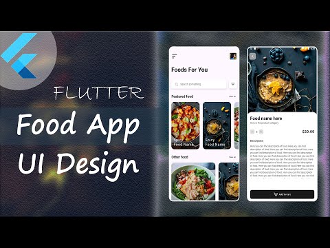 Ecommerce Food App UI Design with Flutter | Flutter UI Design | Flutter Speed Code | Learn Flutter