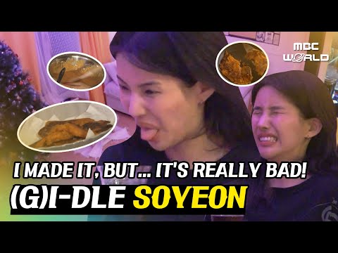 [C.C.] Songwriting genius but... Not good at cooking 🤢 #GIDLE #SOYEON