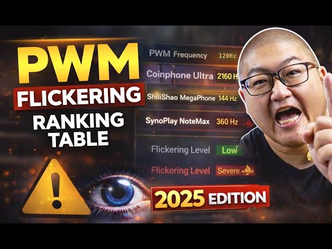 Phone Display PWM Flicker Ranking (2025 Edition)
