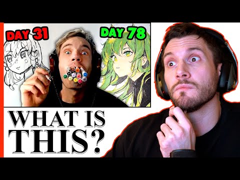 PEWDIEPIE DRAWING REACTION by PRO ARTIST & ART TEACHER