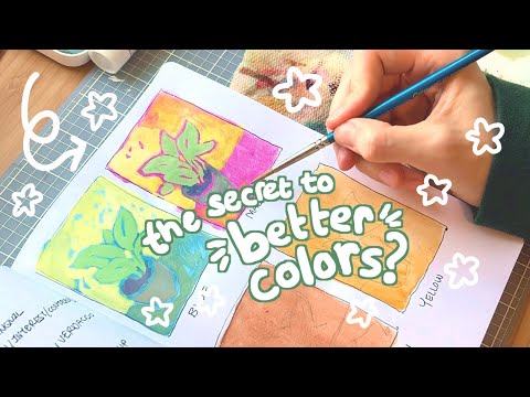 how to get better colors with gouache! ✿ paint with me pt.1