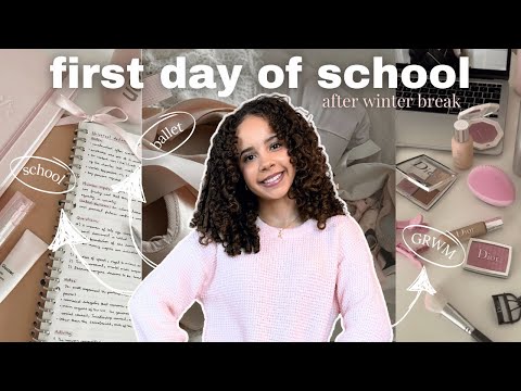 ✨ first day back to school 2025! | *GRWM* *ballet* *in-person + online school*