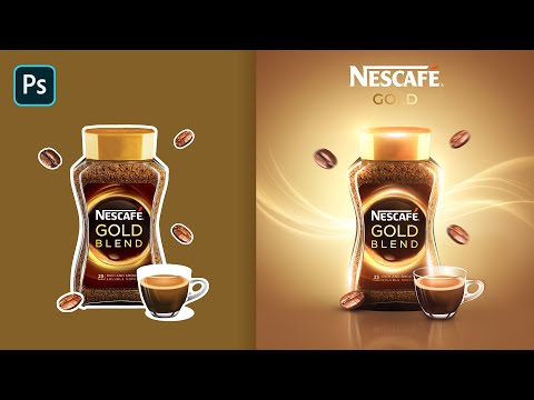 How to Design Nescafe Social Media Banner I Photoshop Tutorial