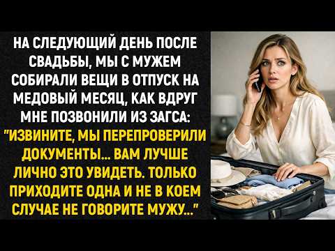 На следующий день после свадьбы, мы с мужем собирали вещи в отпуск на медовый месяц, как вдруг...