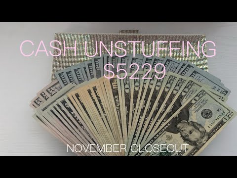 💎💎CASH UNSTUFFING 💎💎 | $5229 BACK TO THE BANK | DECEMBER 2025 | CLOSING OUT NOVEMBER |