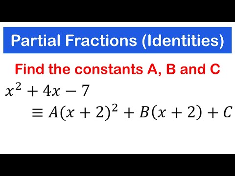 Partial Fractions (Identities) | SHS 1 ELECTIVE MATH