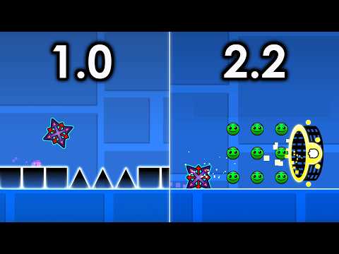 I Played The First Level of Each Update in Geometry Dash