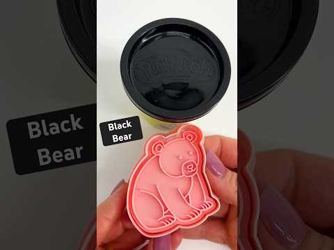 Create a Black Bear from Play-Doh š¤ #PlaydoughVideos #Crafts #Shorts